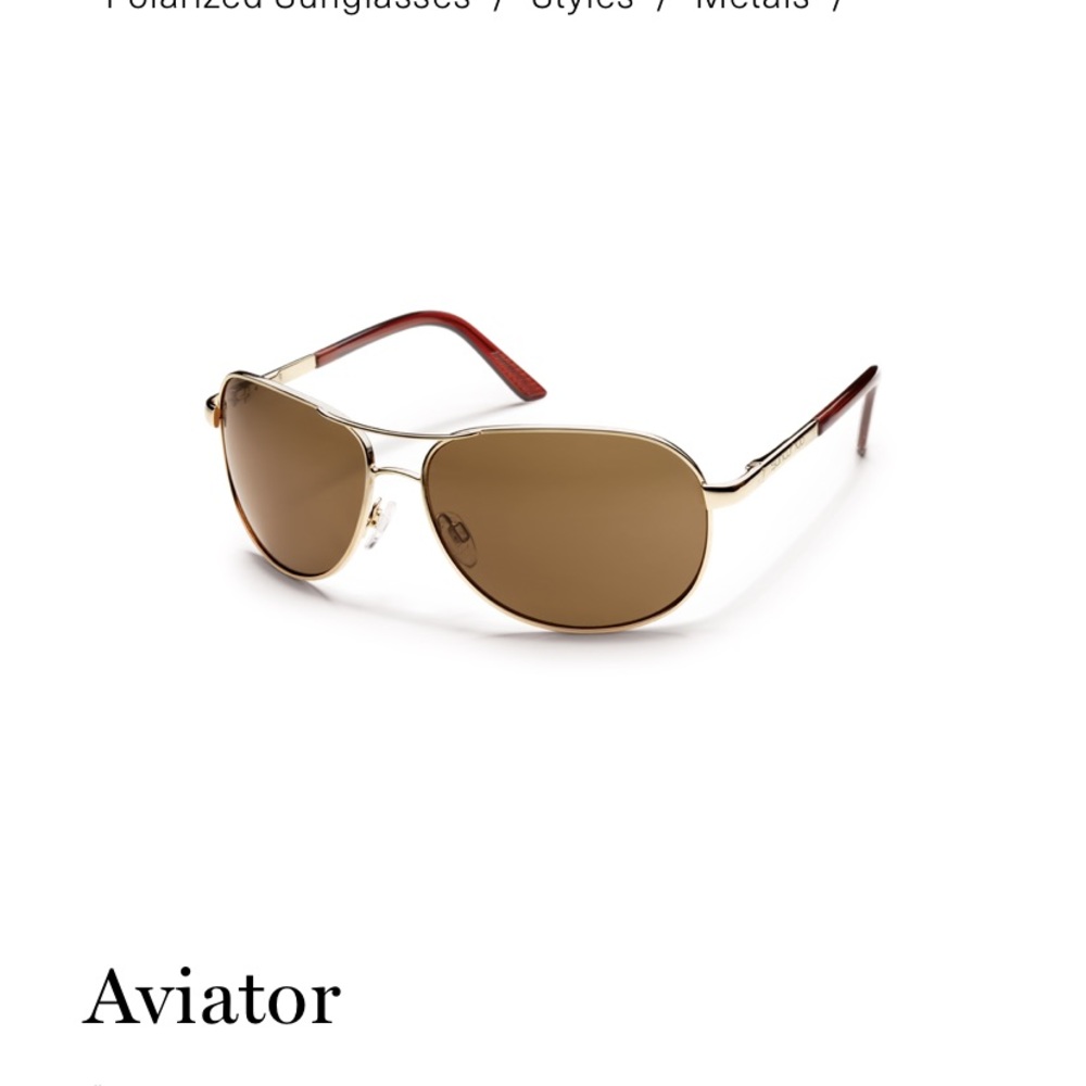 SunClound Gold Aviator Sunglasses